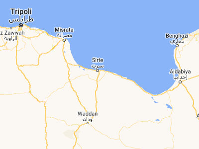 Map showing location of Qasr Abu Hadi (31.05926, 16.65905)