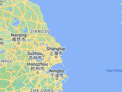 Map showing location of Qidong Yanchang (31.91128, 121.83894)