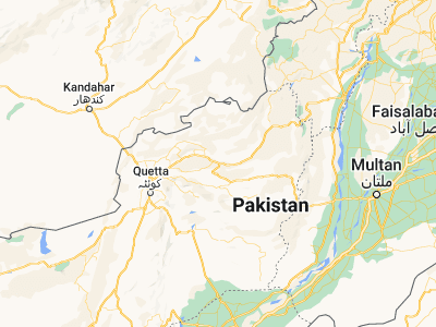 Map showing location of Qila Saifullāh (30.7013, 68.35993)