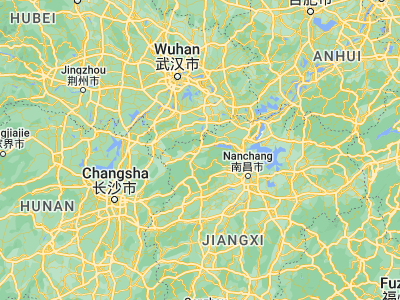 Map showing location of Qingjiang (29.19211, 114.78714)