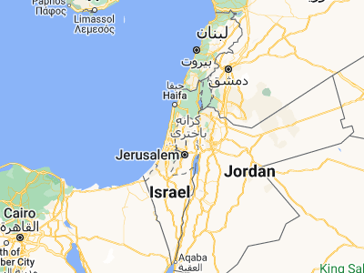 Map showing location of Qīrah (32.12214, 35.17173)