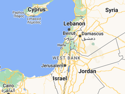 Map showing location of Qiryat Yam (32.84966, 35.06973)