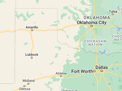 Map showing location of Quanah (34.29786, -99.74037)