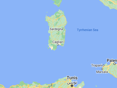 Map showing location of Quartucciu (39.25194, 9.17944)