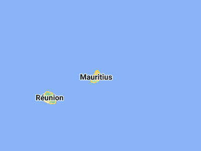Map showing location of Quatre Cocos (-20.20778, 57.7625)