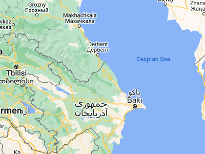 Map showing location of Quba (41.36259, 48.51519)