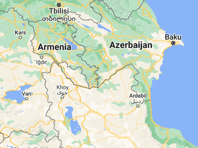 Map showing location of Qubadlı (39.34396, 46.58196)