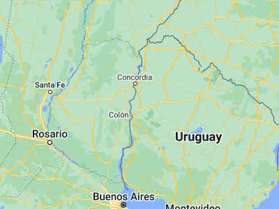Map showing location of Quebracho (-31.95, -57.88333)