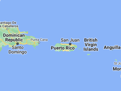 Map showing location of Quebrada (18.35662, -66.83212)
