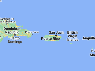 Map showing location of Quebradillas (18.47383, -66.93851)