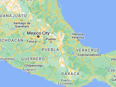 Map showing location of Quecholac (18.95422, -97.66041)