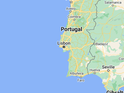 Map showing location of Queluz (38.75657, -9.25451)