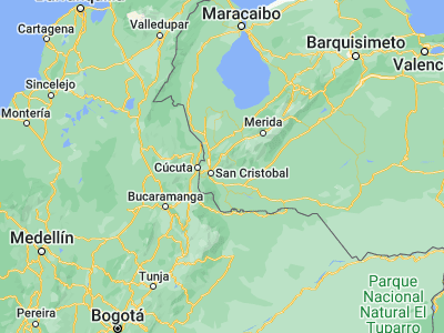 Map showing location of Queniquea (7.91717, -72.01557)