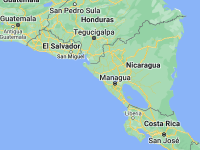 Map showing location of Quezalguaque (12.50683, -86.90292)