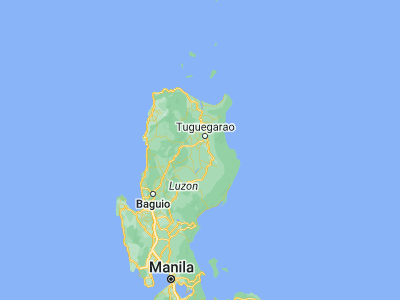 Map showing location of Quezon (17.31303, 121.60654)