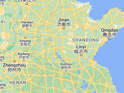 Map showing location of Qufu (35.59667, 116.99111)
