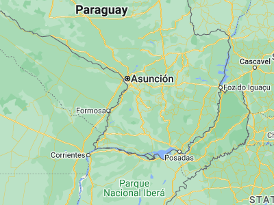 Map showing location of Quiindy (-25.96667, -57.26667)