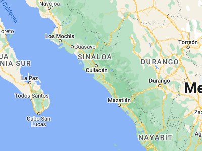 Map showing location of Quila (24.42395, -107.21977)