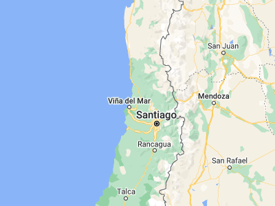 Map showing location of Quillota (-32.88333, -71.26667)