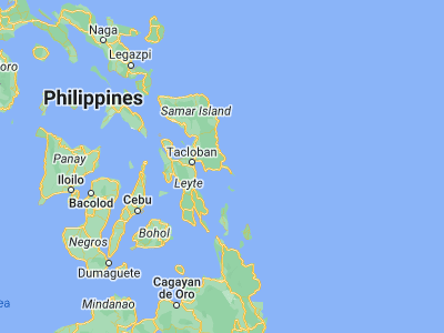 Map showing location of Quinapundan (11.15833, 125.52194)