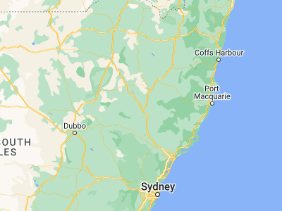 Map showing location of Quirindi (-31.50763, 150.67902)