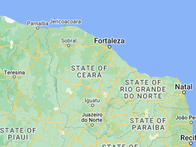 Map showing location of Quixadá (-4.97139, -39.01528)