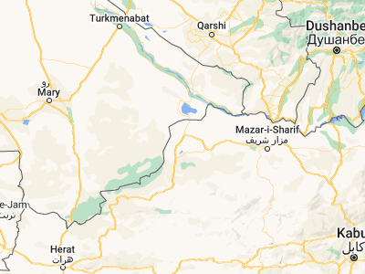 Map showing location of Qurghān (36.91939, 65.0649)
