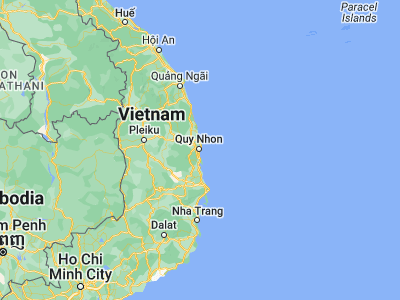 Map showing location of Quy Nhơn (13.76667, 109.23333)