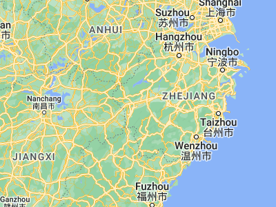 Map showing location of Quzhou (28.95944, 118.86861)