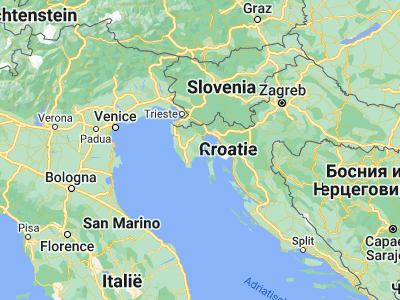 Map showing location of Rabac (45.07944, 14.1575)