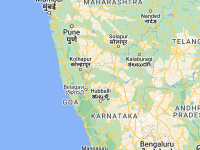 Map showing location of Rabkavi (16.46667, 75.1)