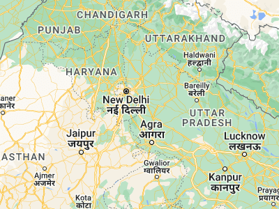 Map showing location of Rabūpura (28.25075, 77.60051)