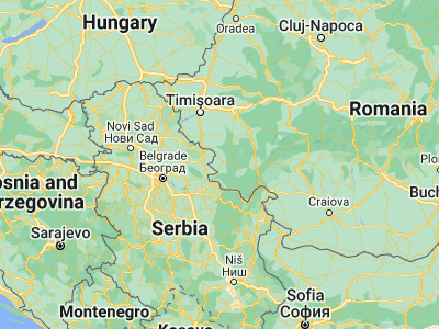 Map showing location of Răcăşdia (44.99306, 21.61806)
