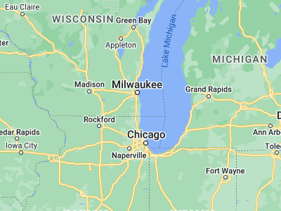Map showing location of Racine (42.72613, -87.78285)