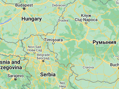 Map showing location of Racoviţa (45.69833, 21.63583)