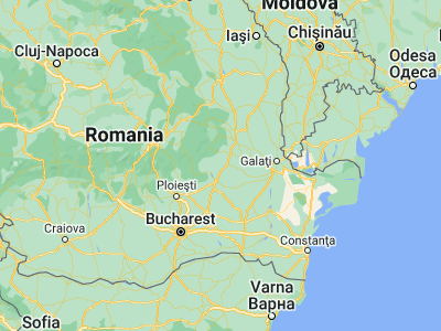 Map showing location of Racoviţeni (45.36667, 26.9)