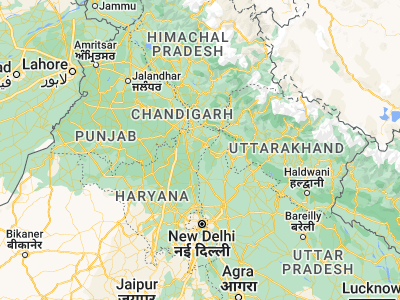 Map showing location of Radaur (30.0279, 77.15044)