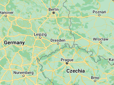 Map showing location of Radebeul (51.10654, 13.66047)