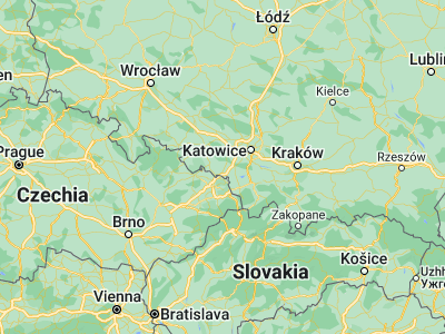 Map showing location of Radlin (50.0502, 18.47626)