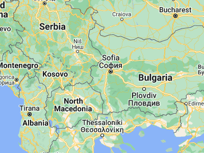 Map showing location of Radomir (42.54444, 22.95778)