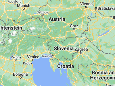 Map showing location of Radovljica (46.34444, 14.17444)