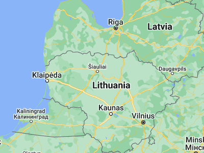 Map showing location of Radviliškis (55.81667, 23.53333)