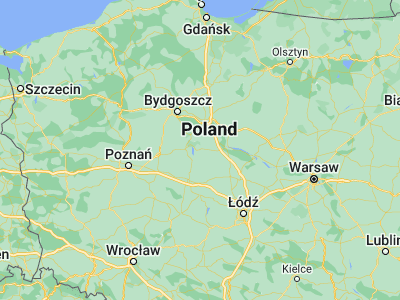 Map showing location of Radziejów (52.62481, 18.52771)