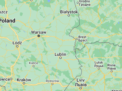 Map showing location of Radzyń Podlaski (51.78333, 22.61667)