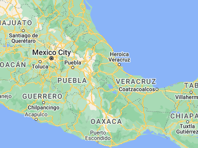 Map showing location of Rafael Delgado (18.80553, -97.02751)