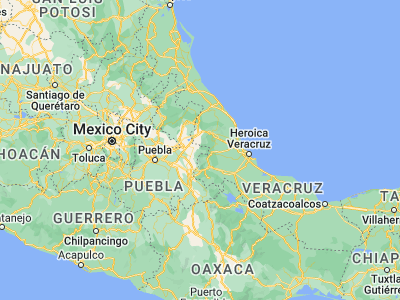 Map showing location of Rafael J. García (19.2543, -97.18376)