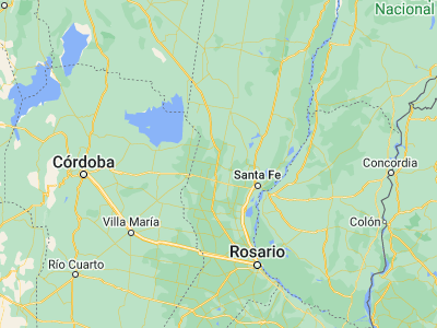 Map showing location of Rafaela (-31.25033, -61.4867)