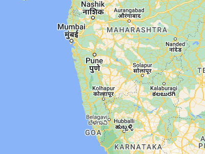 Map showing location of Rahimatpur (17.6, 74.2)