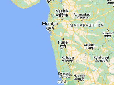 Map showing location of Raigarh Fort (18.25, 73.43333)