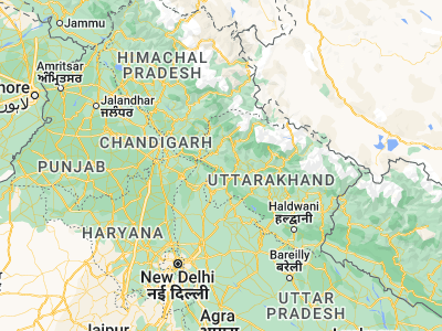 Map showing location of Rāipur (30.31162, 78.0934)